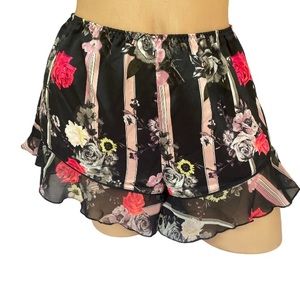 Victoria's Secret Satin Pajama Sleep Lounge Flounce Shorts New with tags…